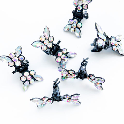 90S Y2K 00s DIAMANTE MINI CUTE BUTTERFLY HAIR CLIPS CLAW