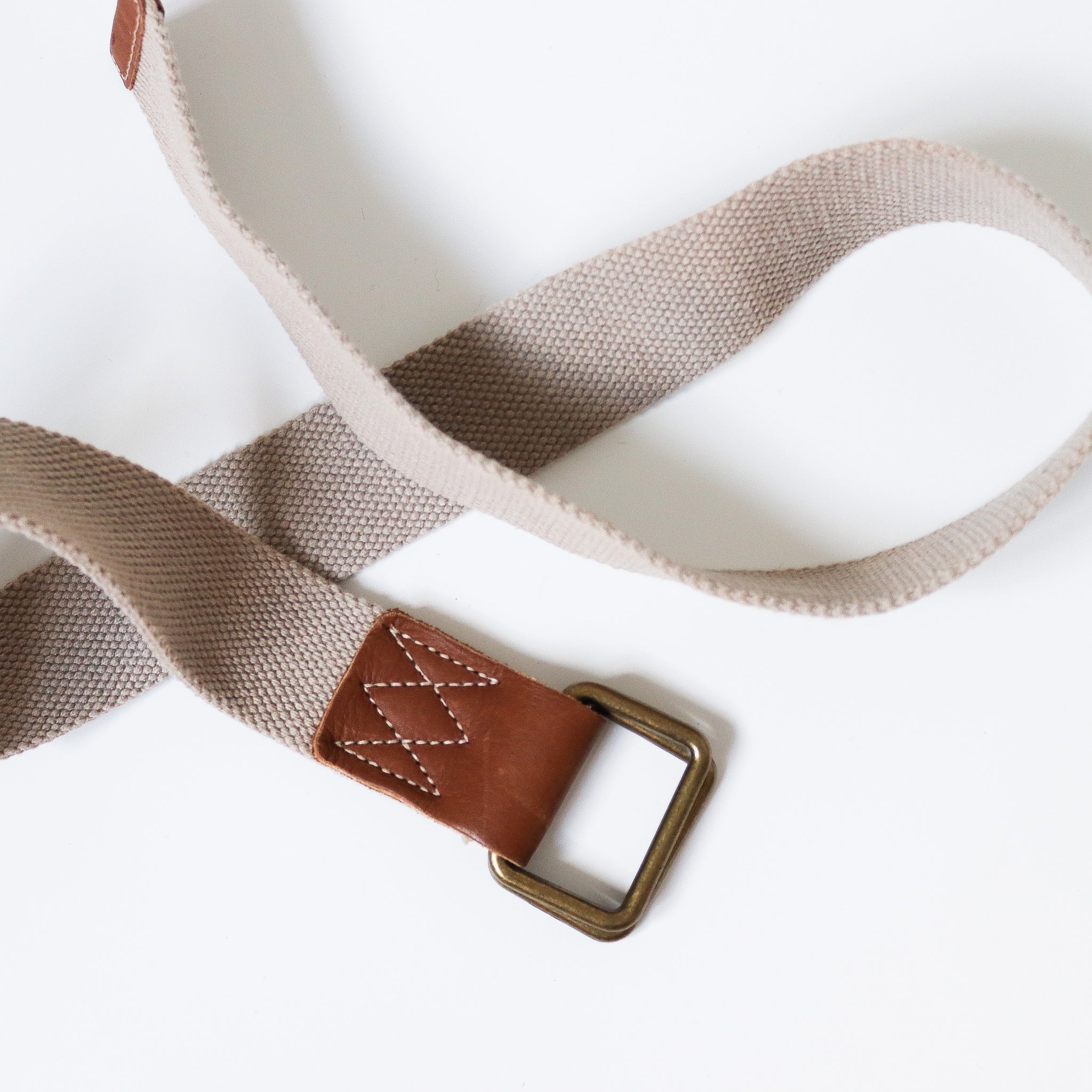 90S VINTAGE BROWN BEIGE BELT