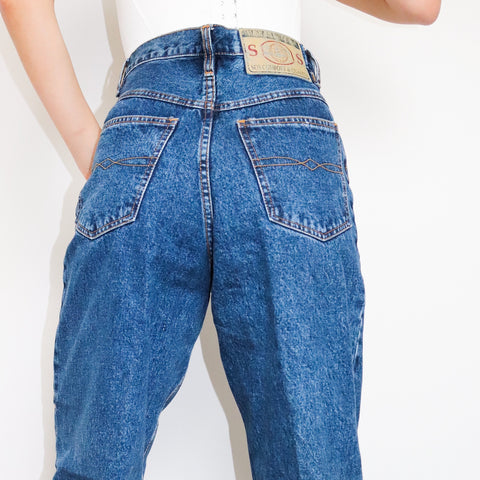 90s VINTAGE SOS INTERNATIONAL JEANS HIGH WAISTED MOM'S  JEANS TROUSERS