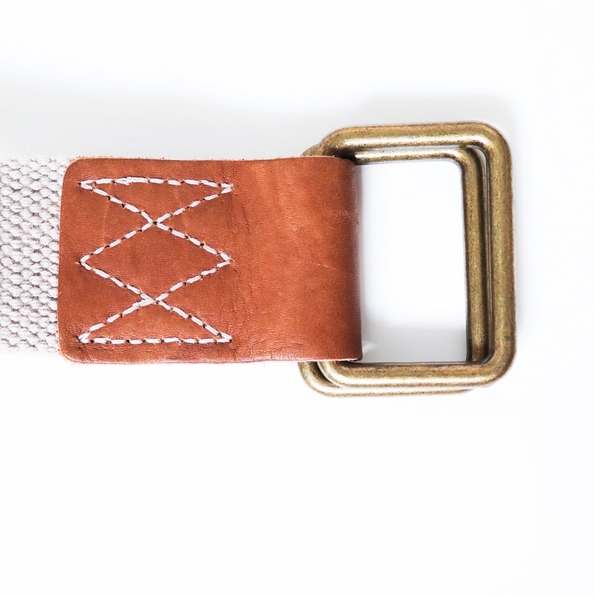 90S VINTAGE BROWN BEIGE BELT