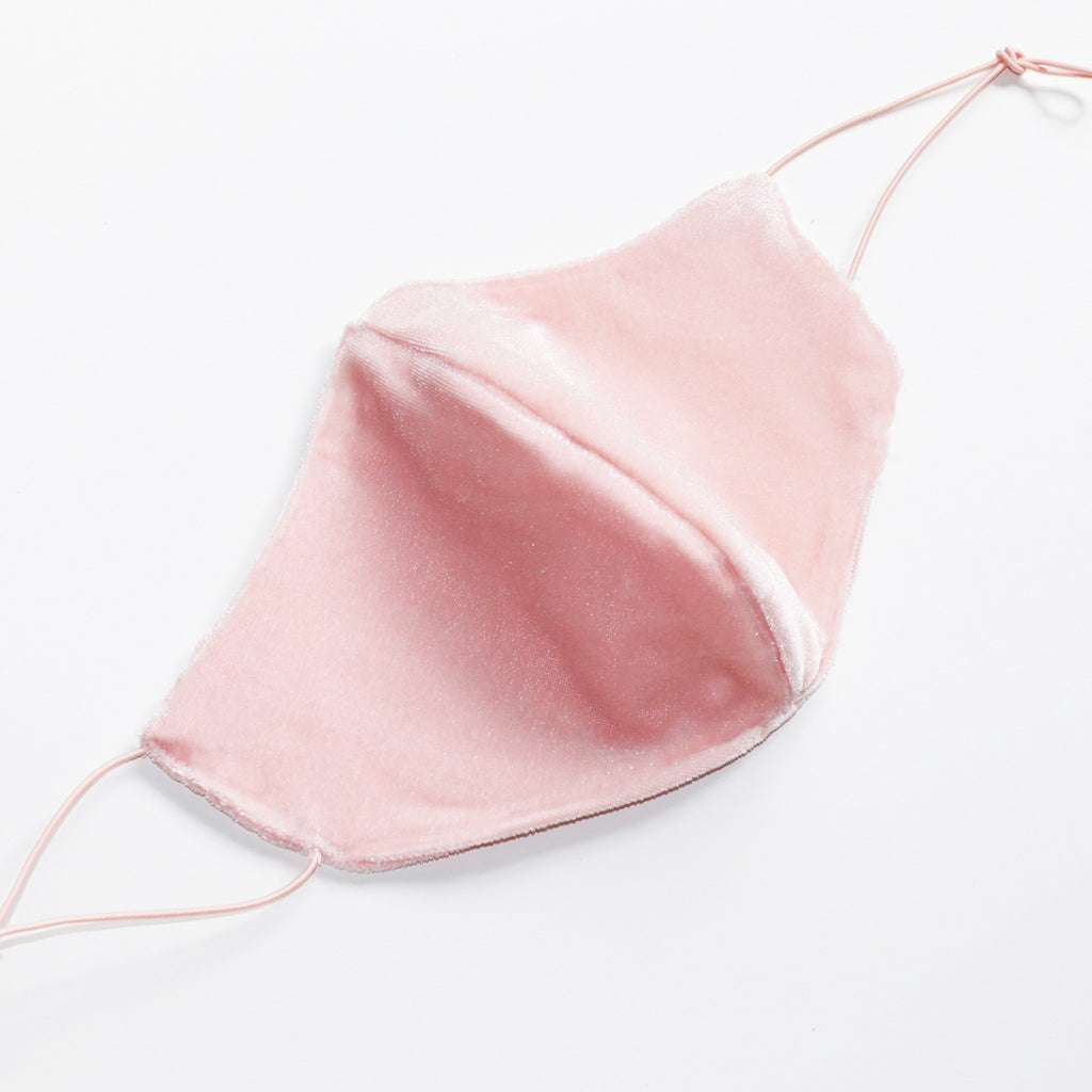 BASIC VELVET 2 LAYERS WITHOUT FILTER POCKET NON MEDICAL TAILOR MADE FACE MASK FOR  TEEN WOMEN LADIES MEN