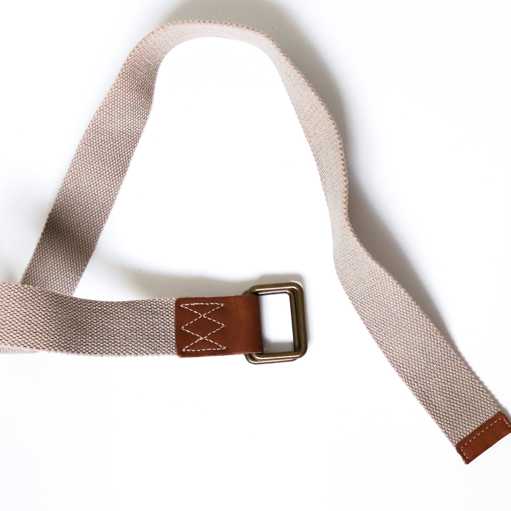 90S VINTAGE BROWN BEIGE BELT