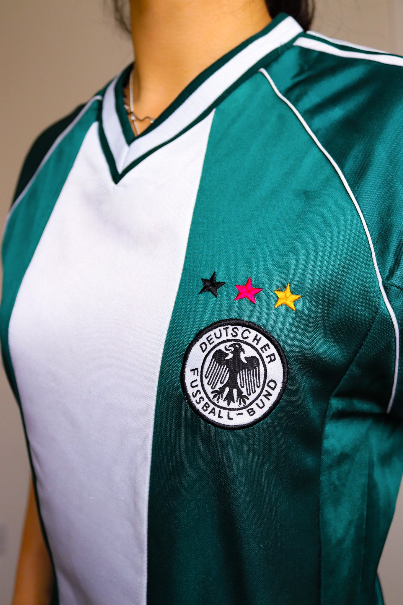 90s VINTAGE DEUTSCHER FUSSBALL-BUND GERMANY FOOTBALL TEAM TEE T SHIRT TOP
