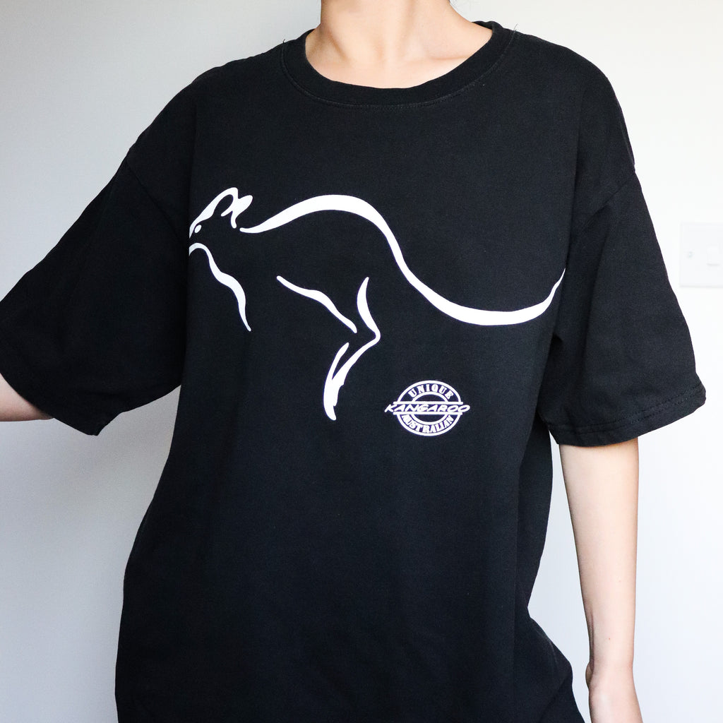 UNISEX VINTAGE UNIQUE KANGAROOS AUSTRALIAN COTTON SHORT SLEEVES TEE TOP