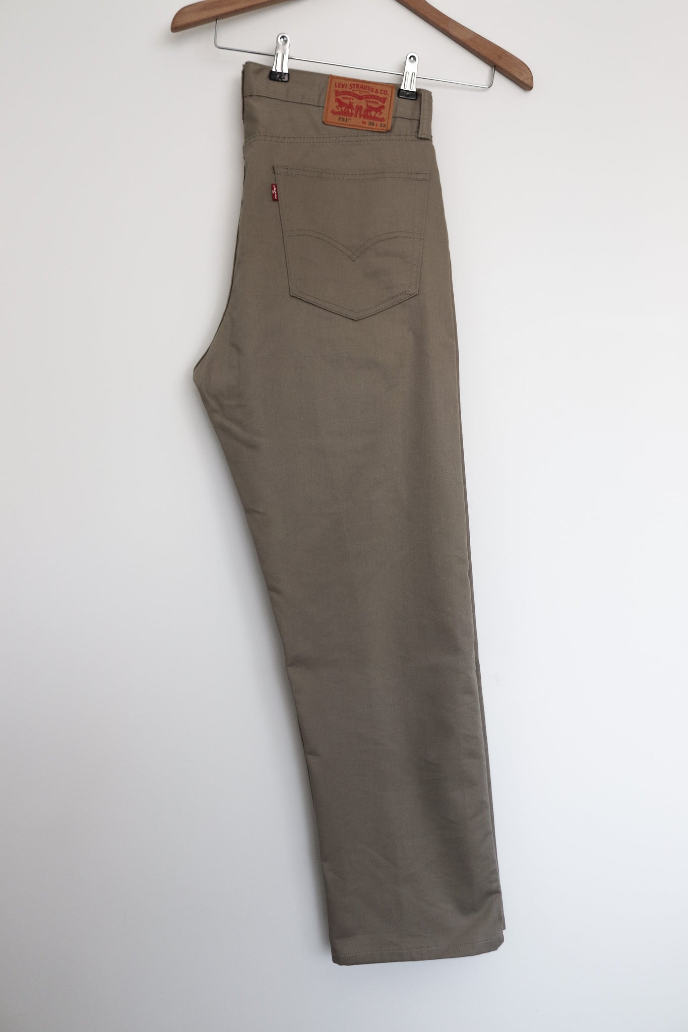 VINTAGE MEN CHINO CARGO 751  BROWN  PANTS TROUSERS