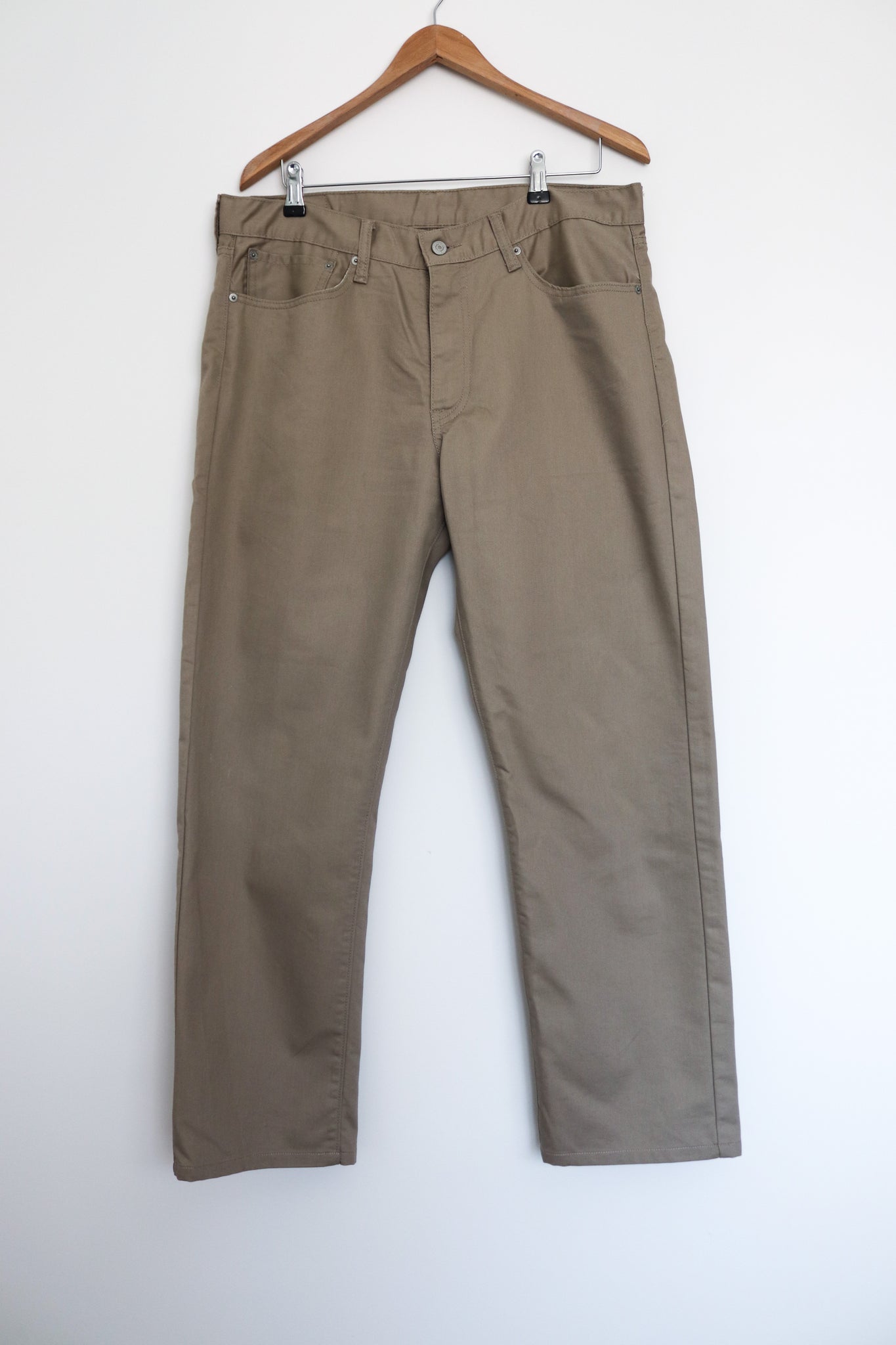VINTAGE MEN CHINO CARGO 751  BROWN  PANTS TROUSERS