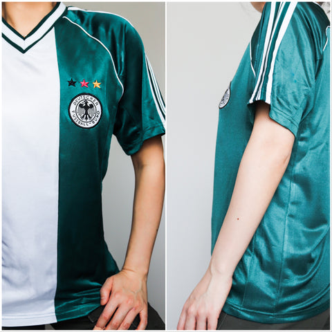 90s VINTAGE DEUTSCHER FUSSBALL-BUND GERMANY FOOTBALL TEAM TEE T SHIRT TOP