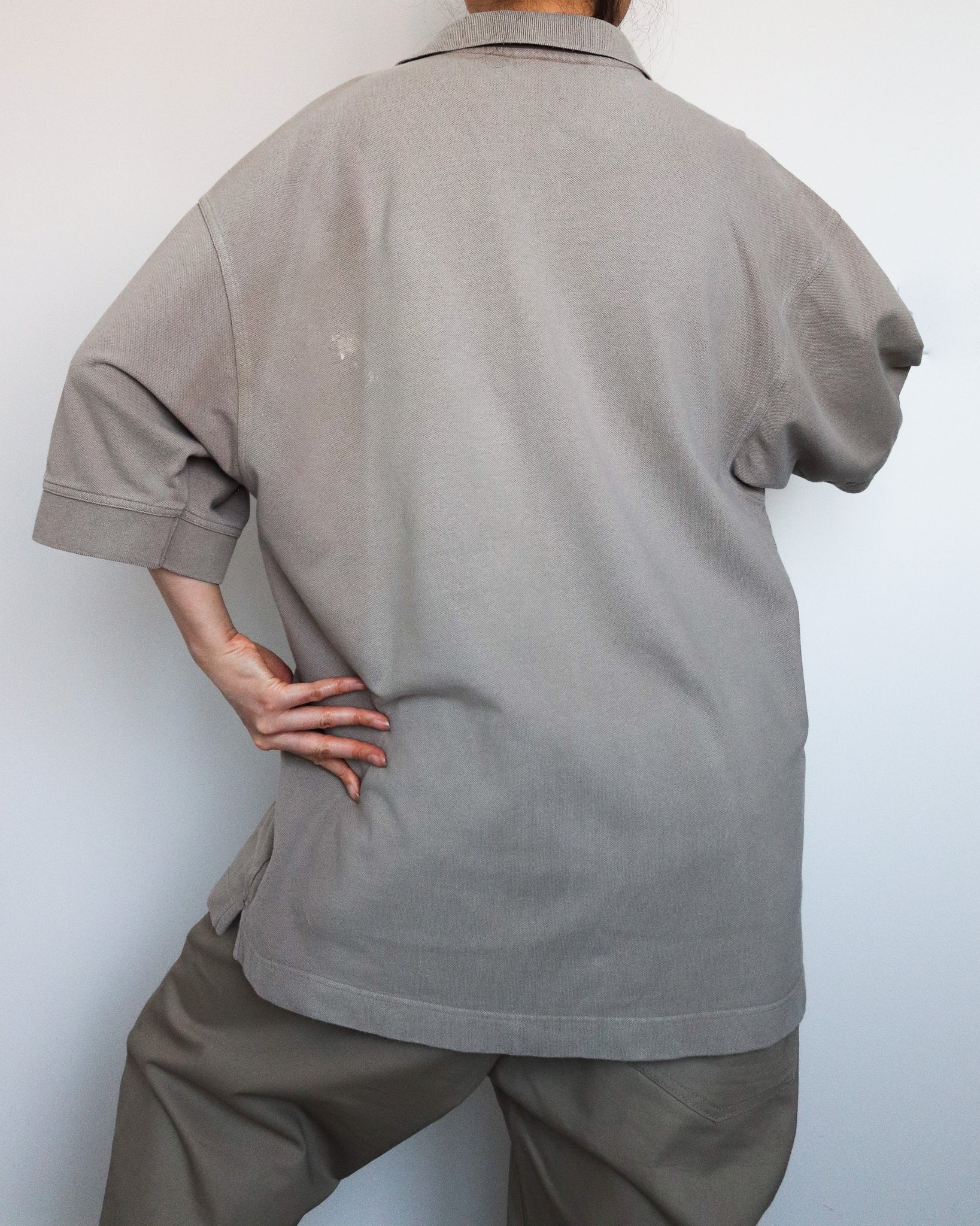 VIMTAGE MEN BEIGE  CUTTER & BUCK POLO SHIRT