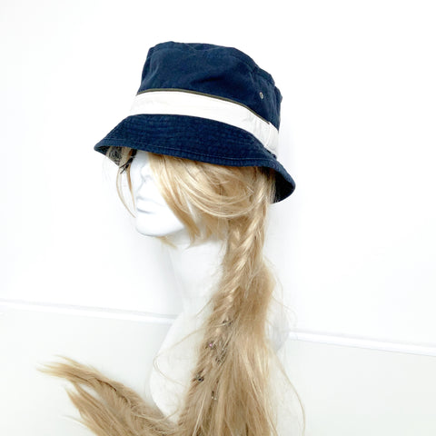 00s Y2K 90s VINTAGE UNISEX BLUE NAVY GAP BUCKET HAT