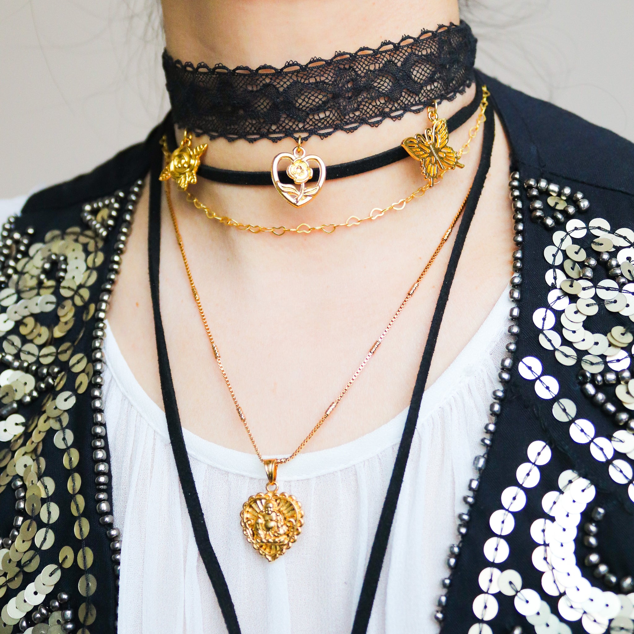 BUDDHA HEART PENDANT NECKLACE