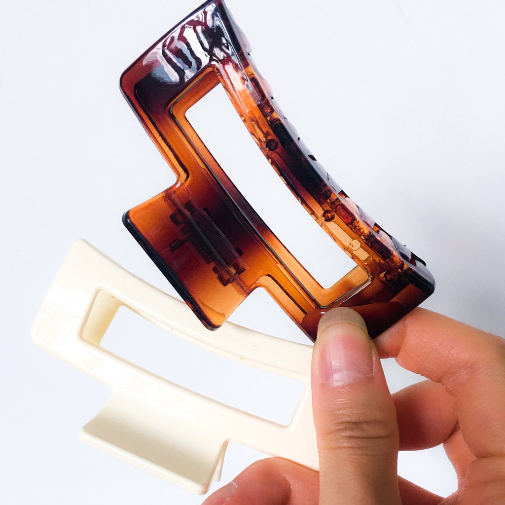 LONG RECTANGULAR  HAIR CLAW CLIPS