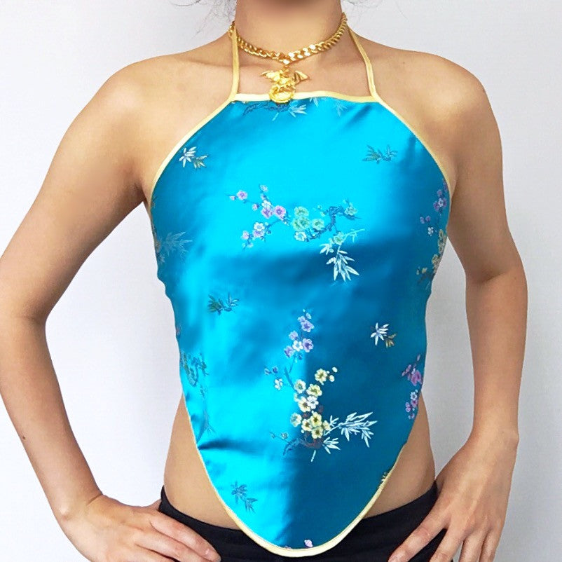FLORAL SILKY TOP