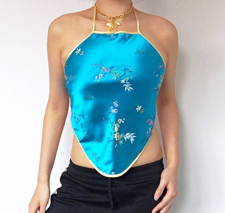 FLORAL SILKY TOP