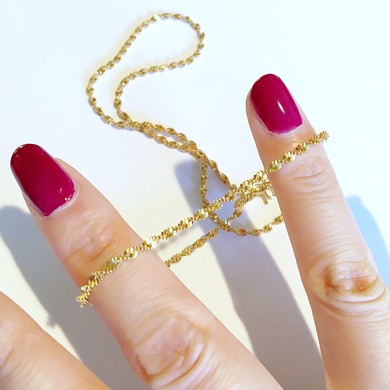 TEXTURED CHAIN NECKLACE