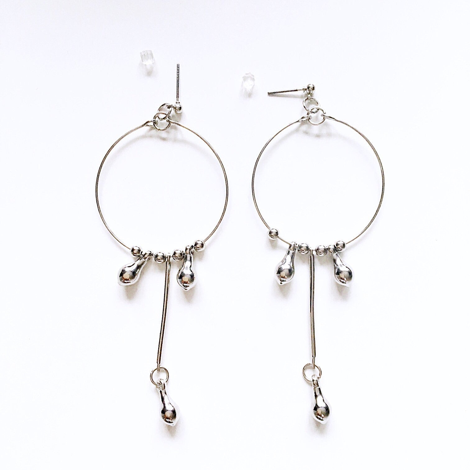 HOOP DROPLET BEADS  STUDS