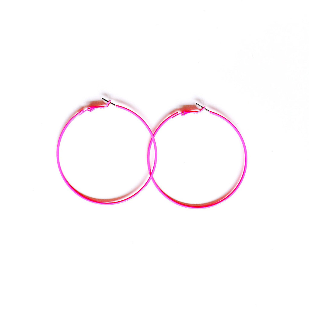 NEON HOOP EARRINGS