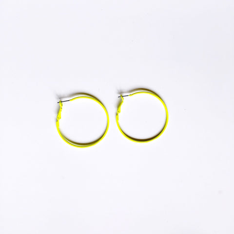 NEON HOOP EARRINGS