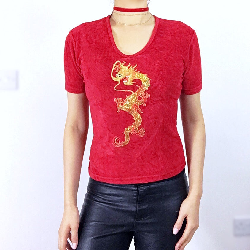 RED DRAGON TEE TOP
