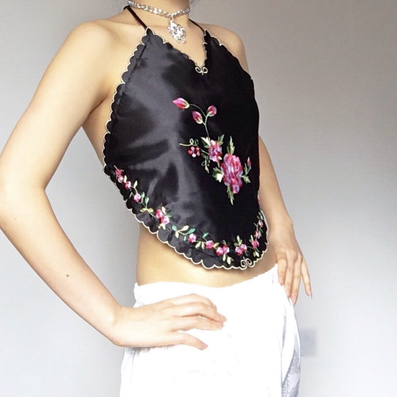 FLORAL SILKY TOP