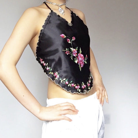 FLORAL SILKY TOP