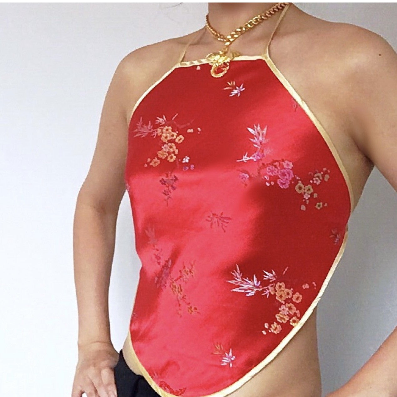 FLORAL SILKY TOP