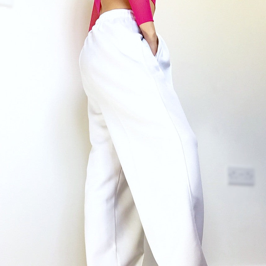 UNISEX WHITE PLAIN TRACKSUIT