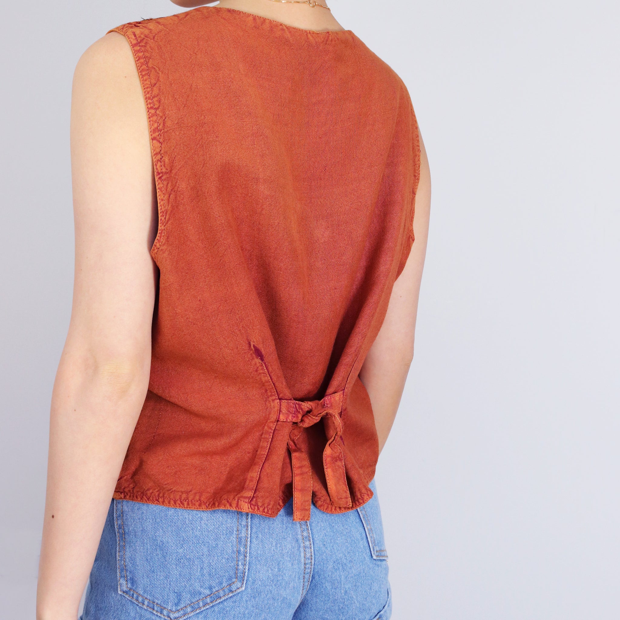 BOHO HIPPIE FLORAL EMBROIDERY VEST TOP