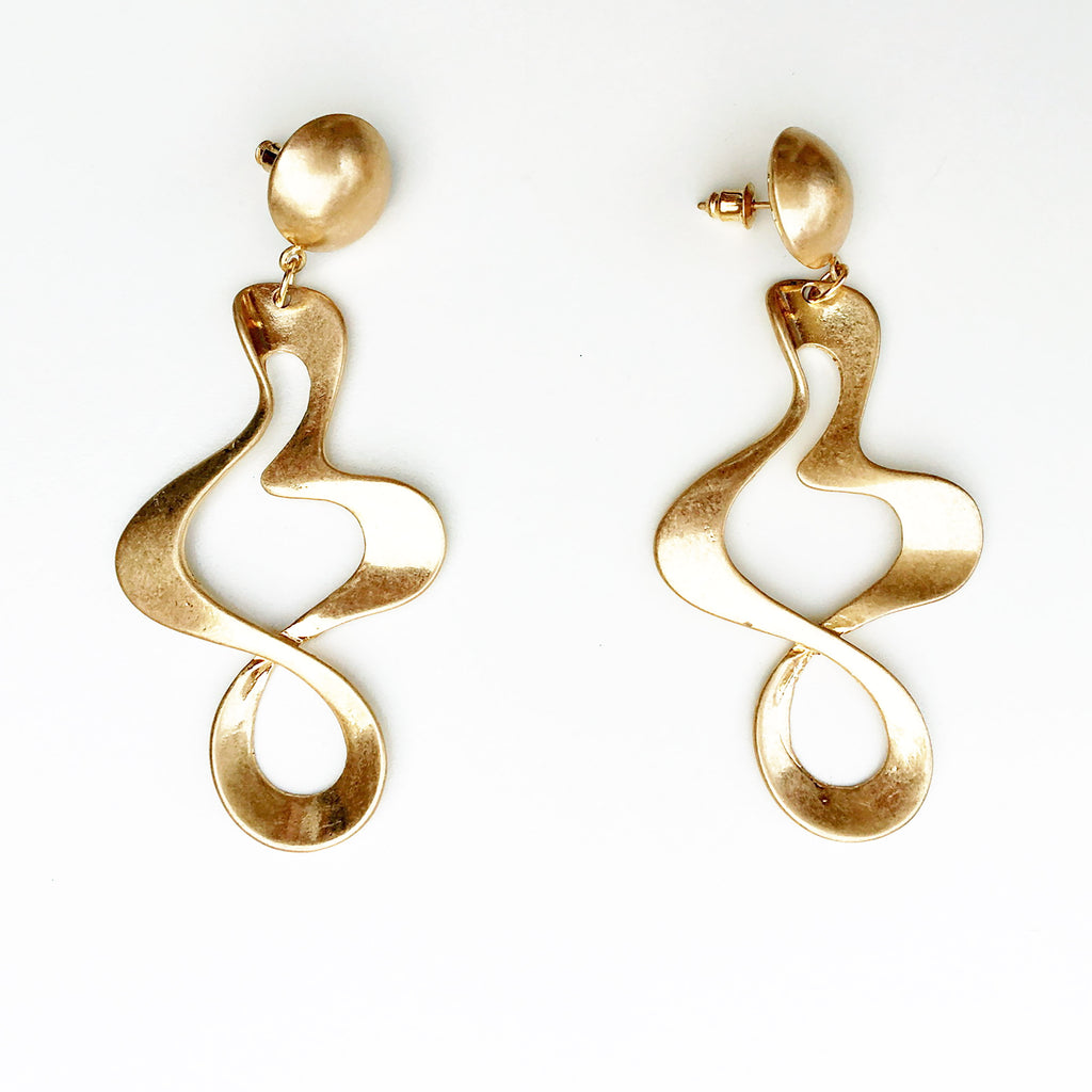 VINTAGE STYLE ABSTRACT EARRINGS