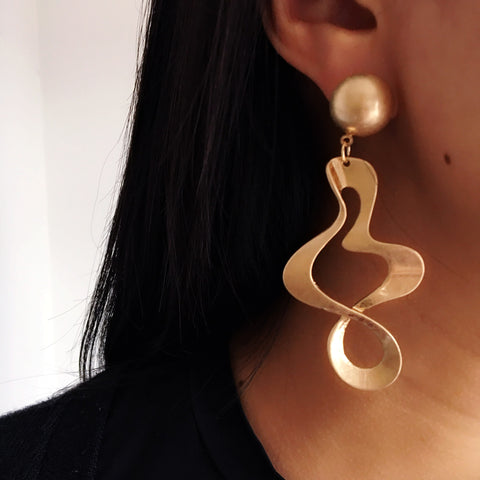 VINTAGE STYLE ABSTRACT EARRINGS