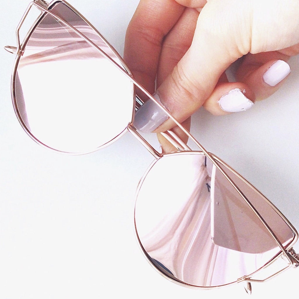 CAT EYE GRUNGE CUT OUT SUNGLASSES