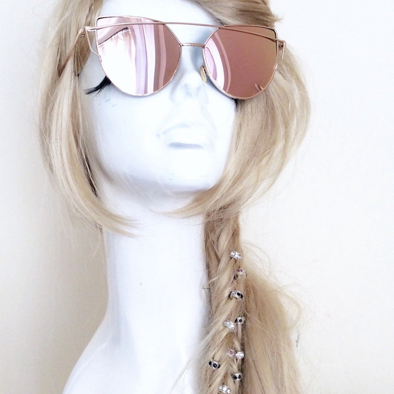 CAT EYE GRUNGE CUT OUT SUNGLASSES