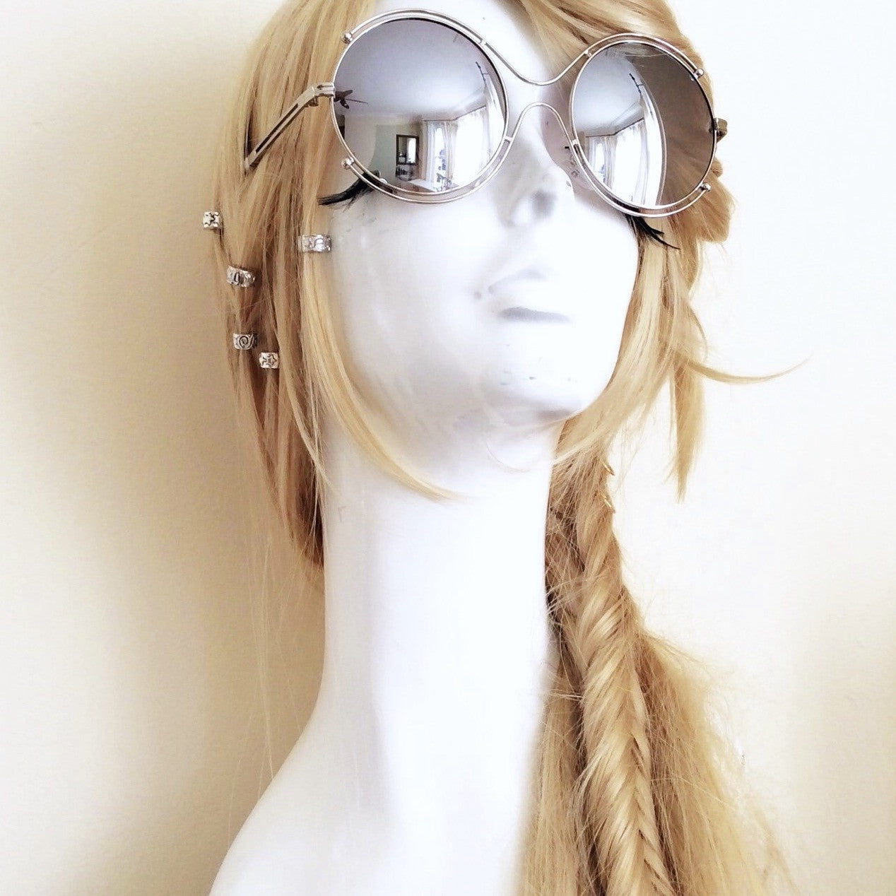 ROUND VINTAGE OVERSIZED SUNGLASSES