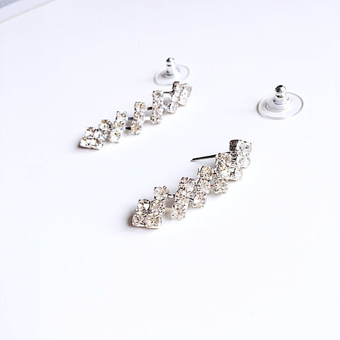 DIAMANTÉ LONG EARRINGS