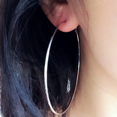THIN HOOP EARRINGS