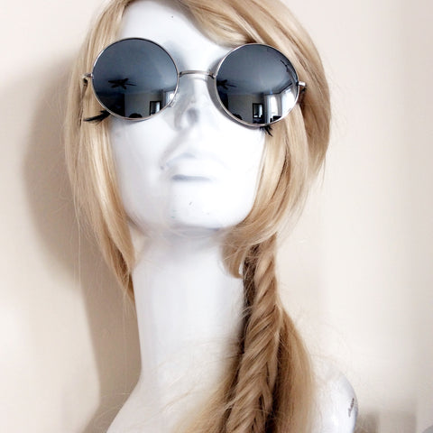 ROUND RETRO MIRROR SUNGLASSES