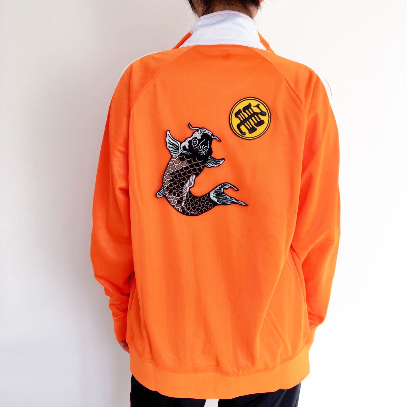 UNISEX FISH ORANGE LIGHT WEIGHT JACKET