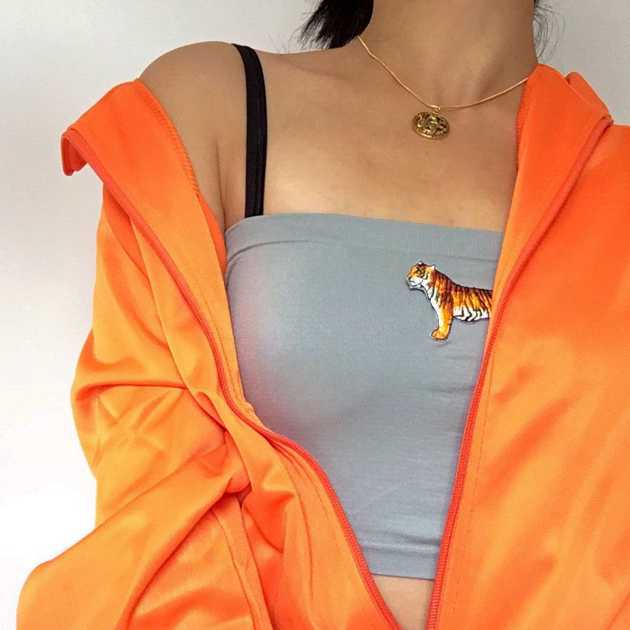 UNISEX FISH ORANGE LIGHT WEIGHT JACKET