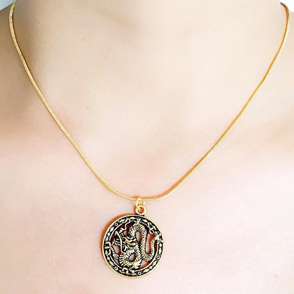 DRAGON PENDANT NECKLACE