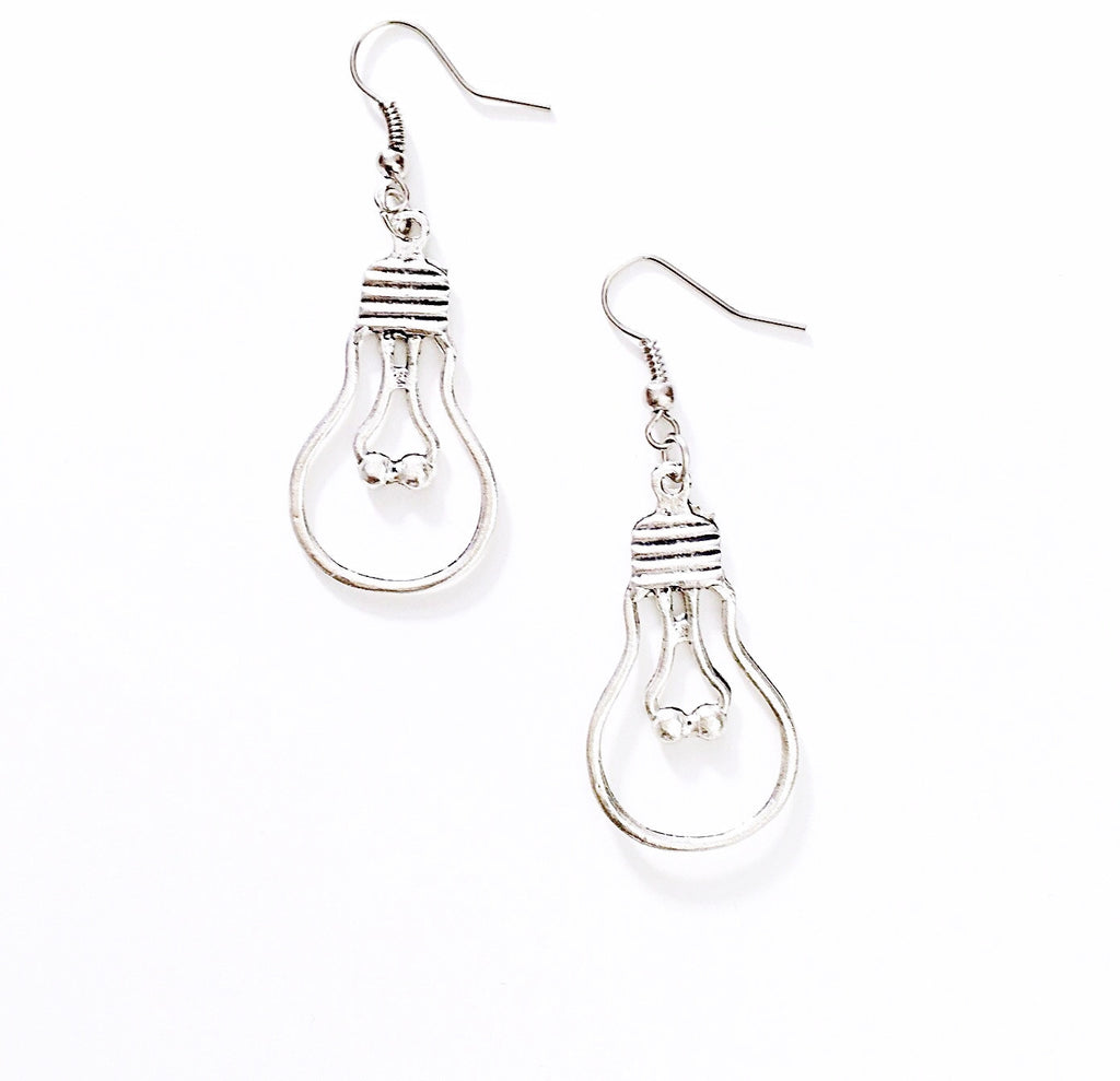 LIGHT BULB PENDANT EARRINGS