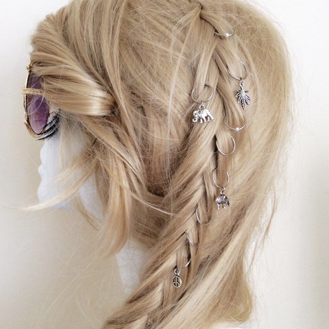 LEAF STAR MOON FESTIVAL HAIR RINGS SET
