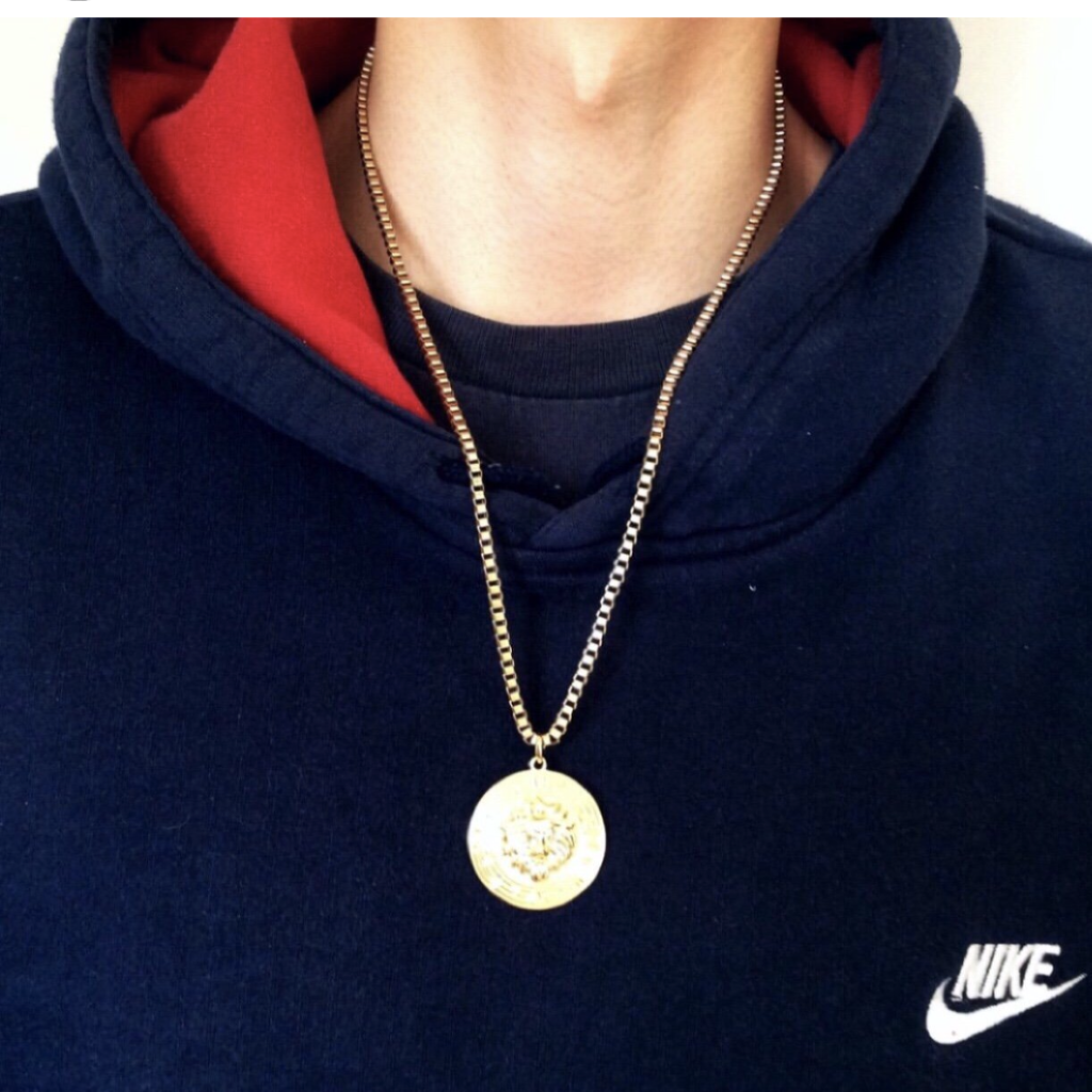 UNISEX LION HEAD PENDANT NECKLACE