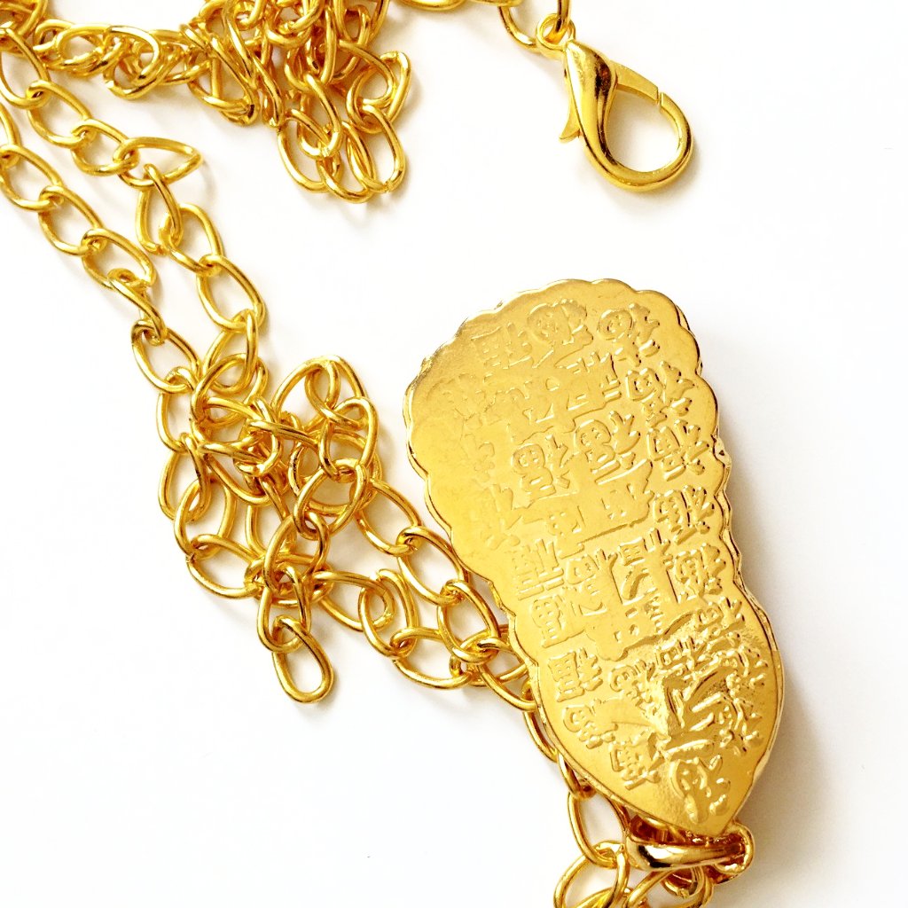 GODDESS PENDANT DOUBLE CHAINS CHAIN SHORT CHOKER NECKLACE