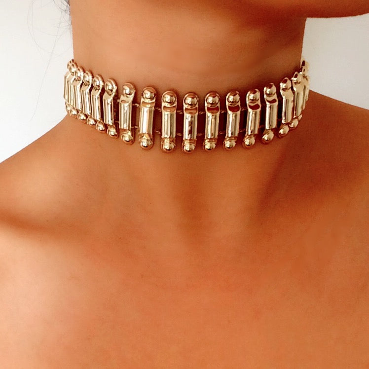 BULLET CHOKER NECKLACE