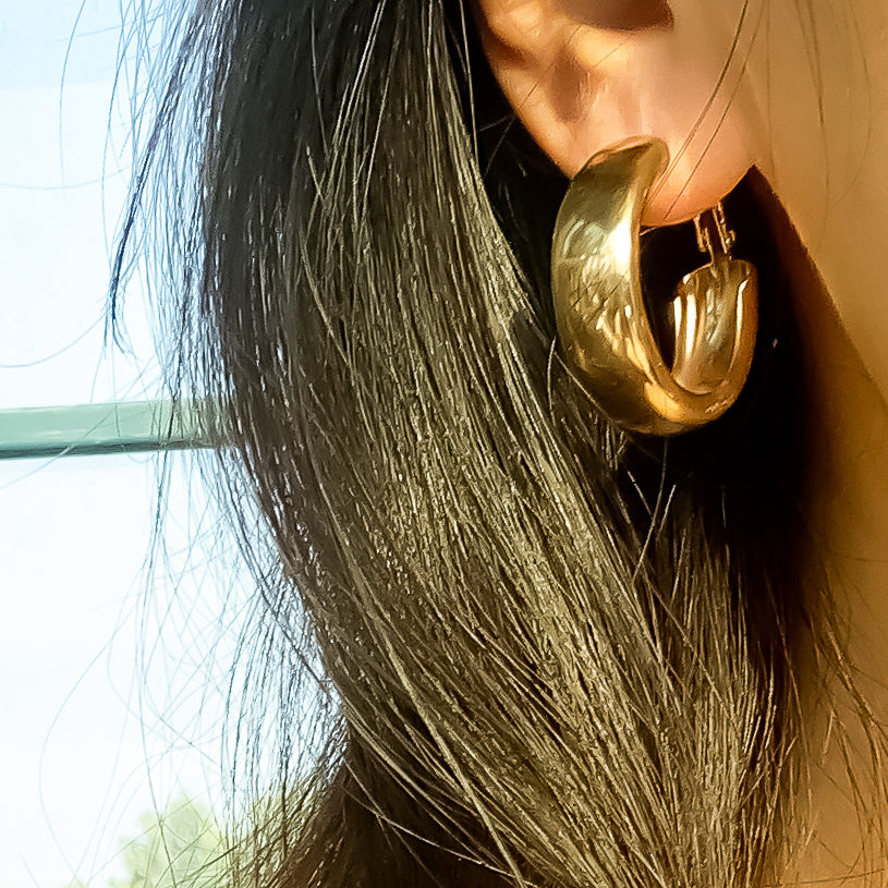 CHUNKY HOOP EARRINGS