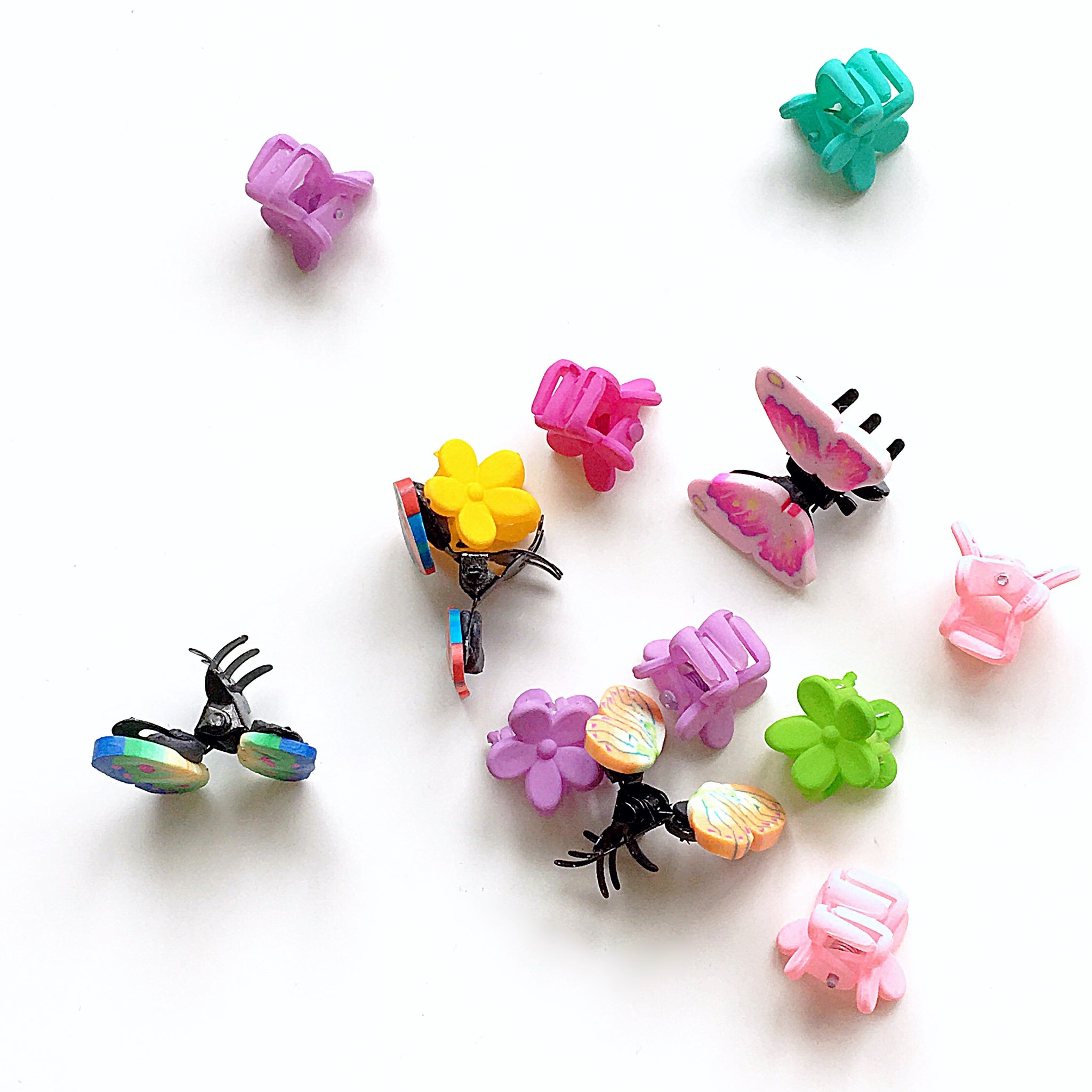 BUTTERFLY LITTLE FLORAL HAIR CLIPS