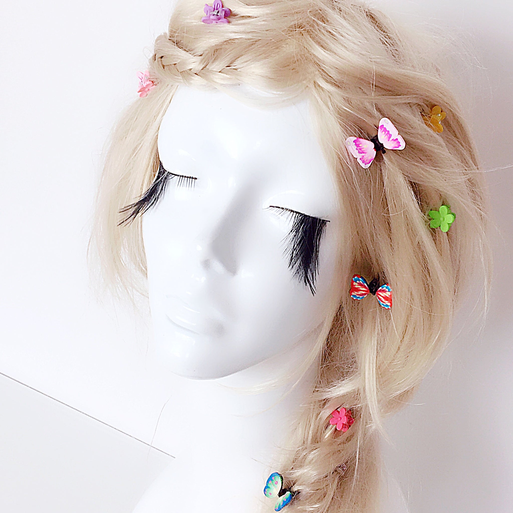BUTTERFLY LITTLE FLORAL HAIR CLIPS