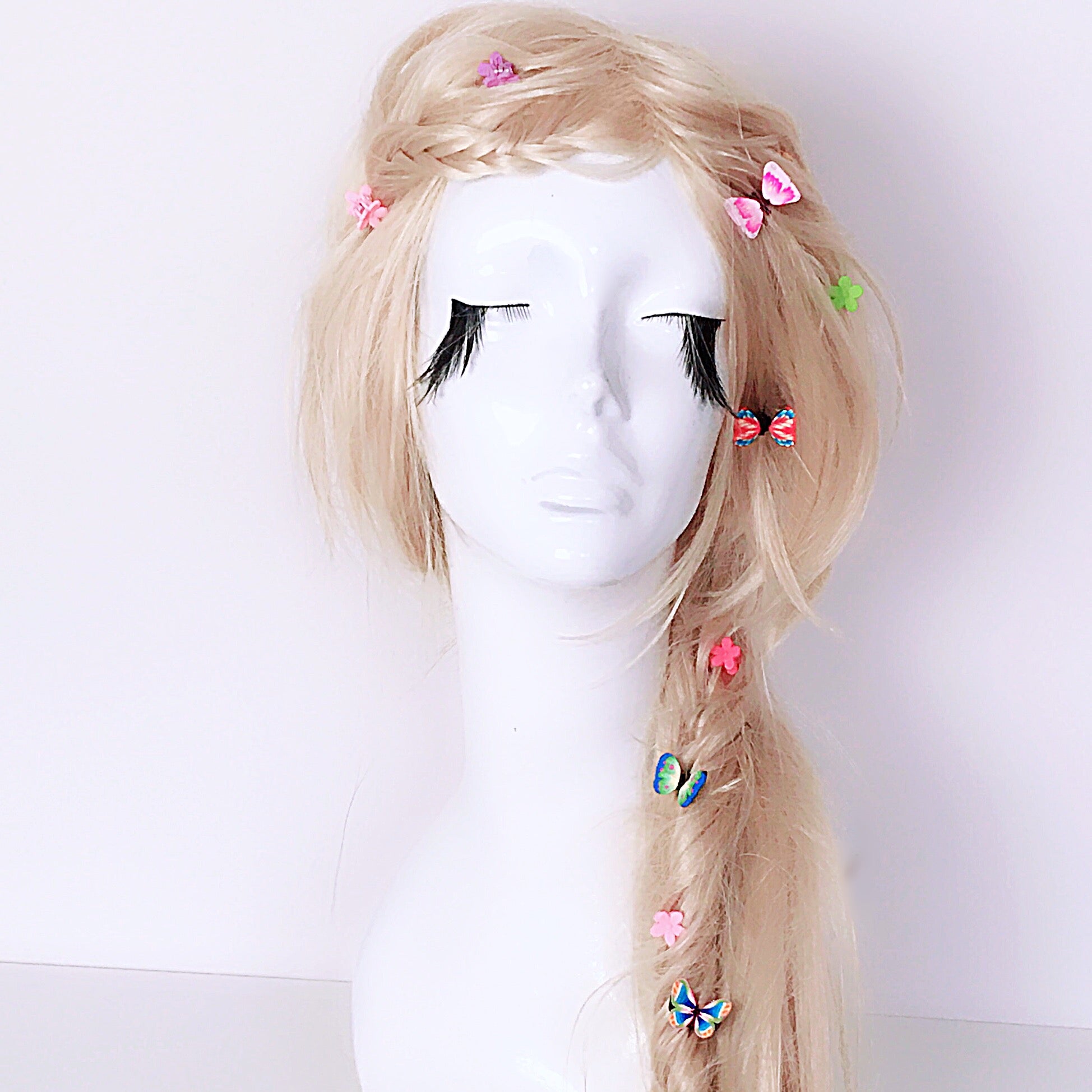 BUTTERFLY LITTLE FLORAL HAIR CLIPS