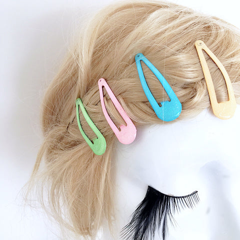 PASTEL GLITTER 90S Y2K HAIR CLIPS