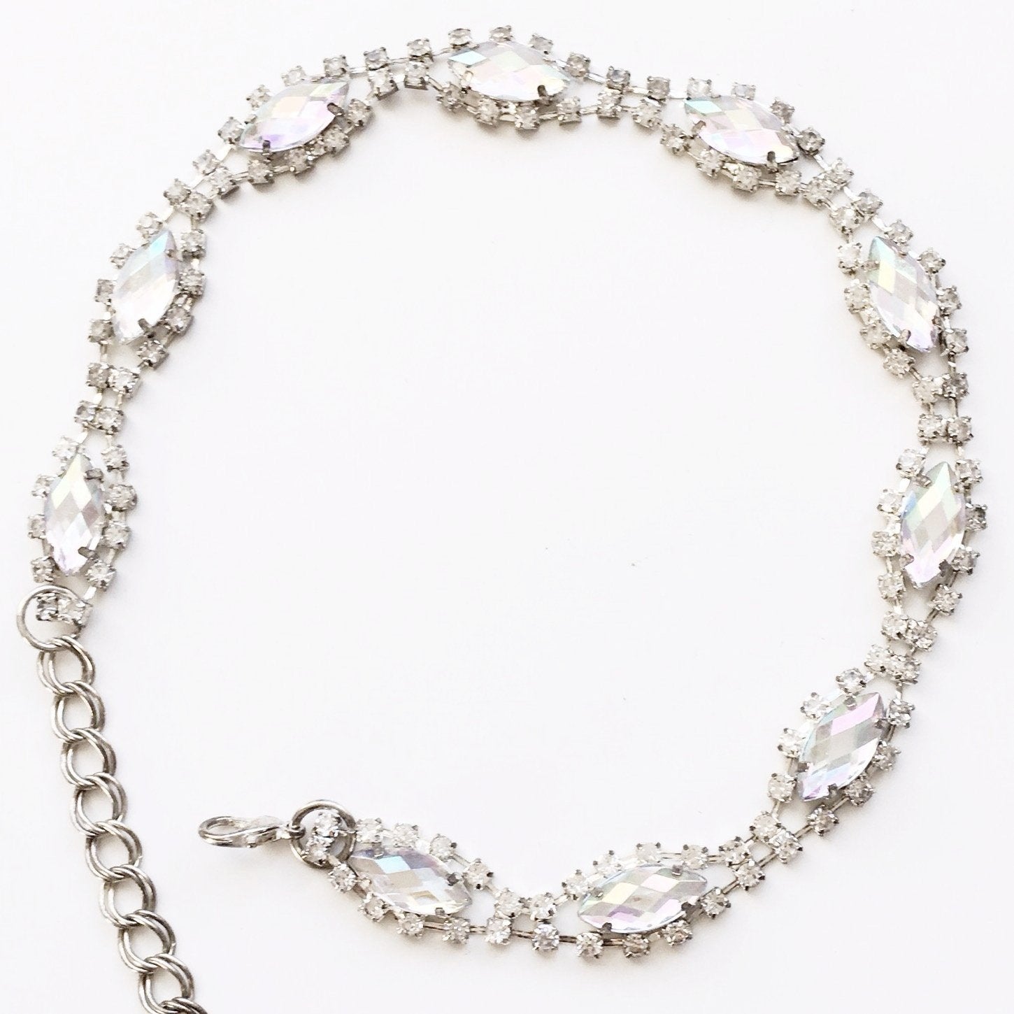 LEAF DIAMANTÉ CHOKER NECKLACE