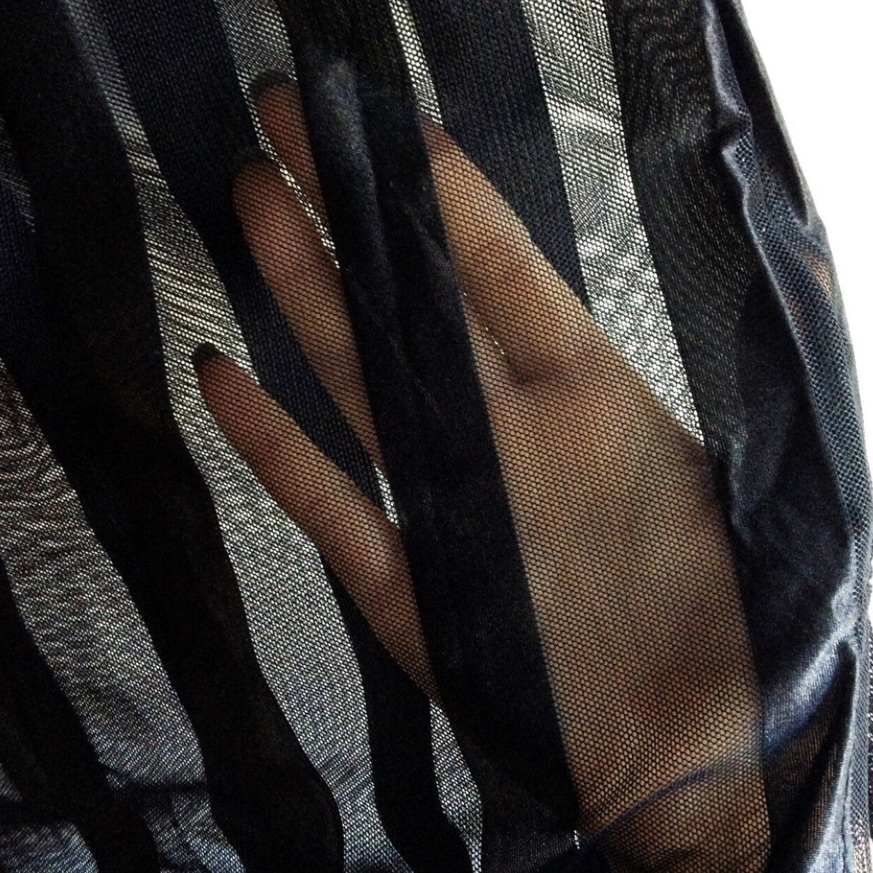 STRIPPY MESH VEST TOP